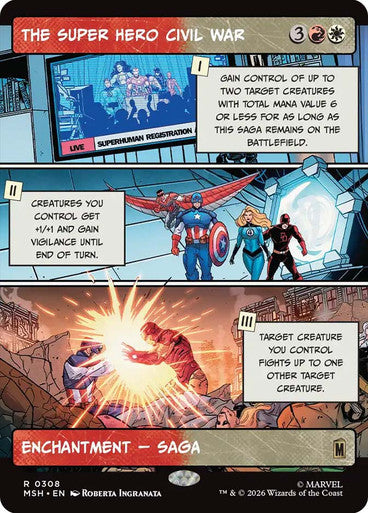 The Super Hero Civil War (Showcase, Borderless) (#308): Marvel Super Heroes