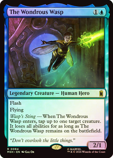 The Wondrous Wasp - (Foil): Marvel Super Heroes