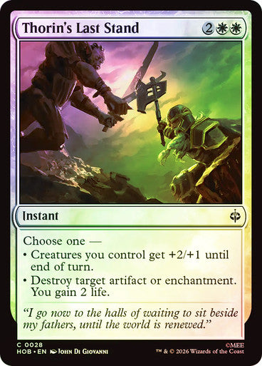 Thorin's Last Stand - (Foil): The Hobbit