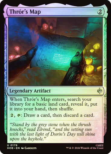 Thrór's Map - (Foil): The Hobbit