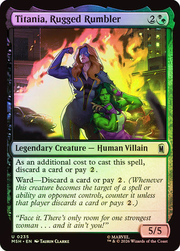 Titania, Rugged Rumbler - (Foil): Marvel Super Heroes