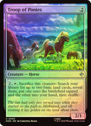 Troop of Ponies - (Foil): The Hobbit