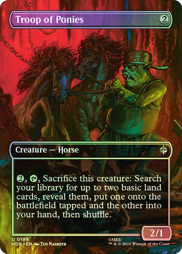 Troop of Ponies (Borderless) (#199) - (Foil): The Hobbit