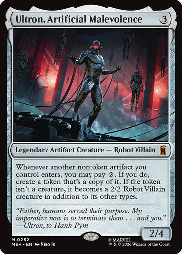 Ultron, Artificial Malevolence: Marvel Super Heroes