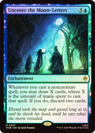 Uncover the Moon-Letters - (Foil): The Hobbit