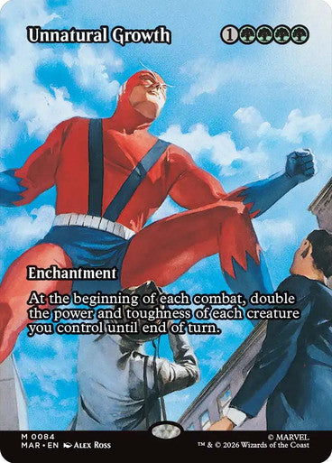 Unnatural Growth (Borderless) (#084): Marvel Universe