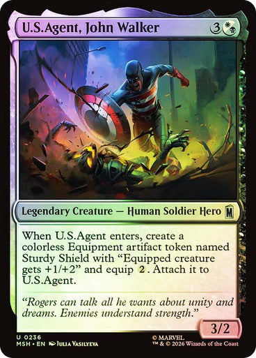 U.S.Agent, John Walker - (Foil): Marvel Super Heroes