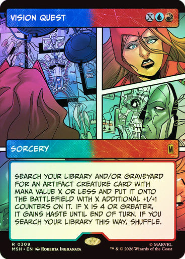 Vision Quest (Showcase, Borderless) (#309) - (Foil): Marvel Super Heroes