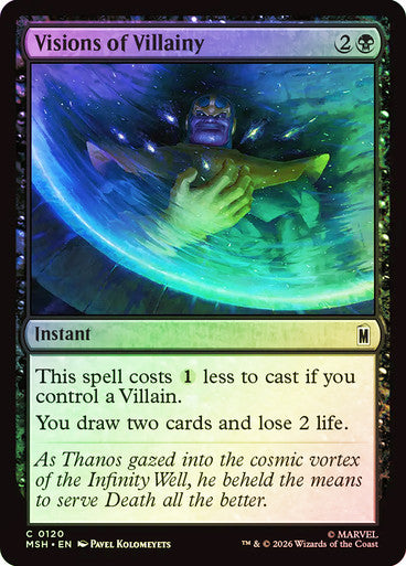 Visions of Villainy - (Foil): Marvel Super Heroes