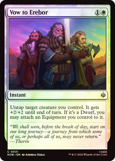 Vow to Erebor - (Foil): The Hobbit