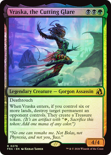 Vraska, the Cutting Glare - (Foil): Reality Fracture
