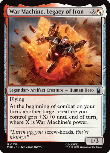War Machine, Legacy of Iron: Marvel Super Heroes