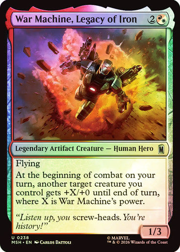 War Machine, Legacy of Iron - (Foil): Marvel Super Heroes