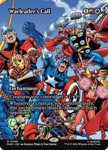 Warleader's Call (Borderless) (#096): Marvel Universe