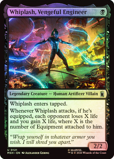 Whiplash, Vengeful Engineer - (Foil): Marvel Super Heroes