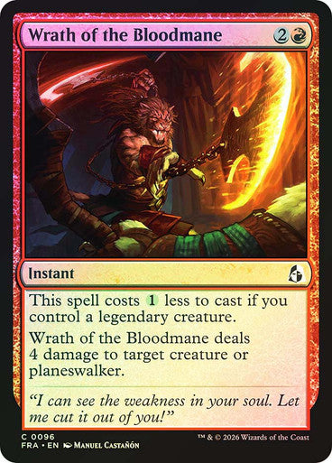 Wrath of the Bloodmane - (Foil): Reality Fracture