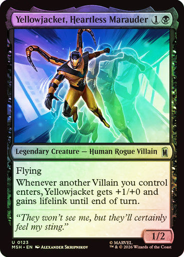 Yellowjacket, Heartless Marauder - (Foil): Marvel Super Heroes