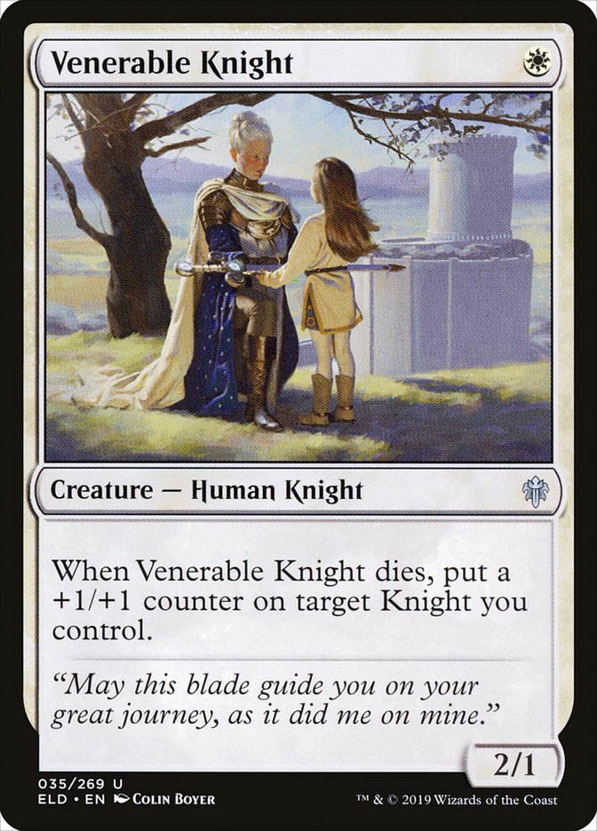 Venerable Knight - (Foil): Throne of Eldraine