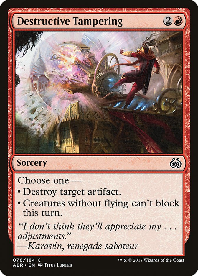 Destructive Tampering - (Foil): Aether Revolt