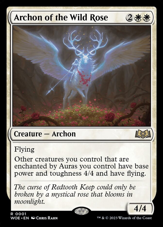 Archon of the Wild Rose - (Foil): Wilds of Eldraine