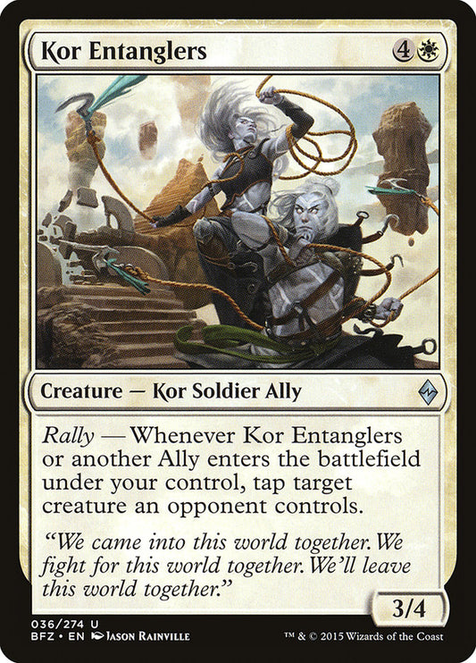Kor Entanglers - (Foil): Battle for Zendikar