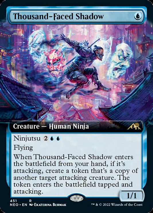 Thousand-Faced Shadow (Extended Art) - (Foil): Kamigawa: Neon Dynasty