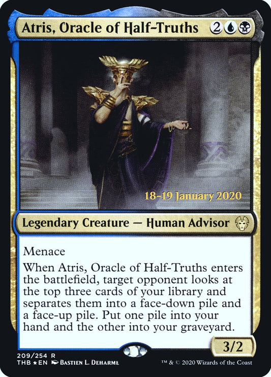 Atris, Oracle of Half-Truths (Prerelease) (Theros Beyond Death) - (Foil): Theros Beyond Death Promos