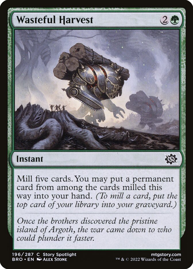 Wasteful Harvest - (Foil): The Brothers' War