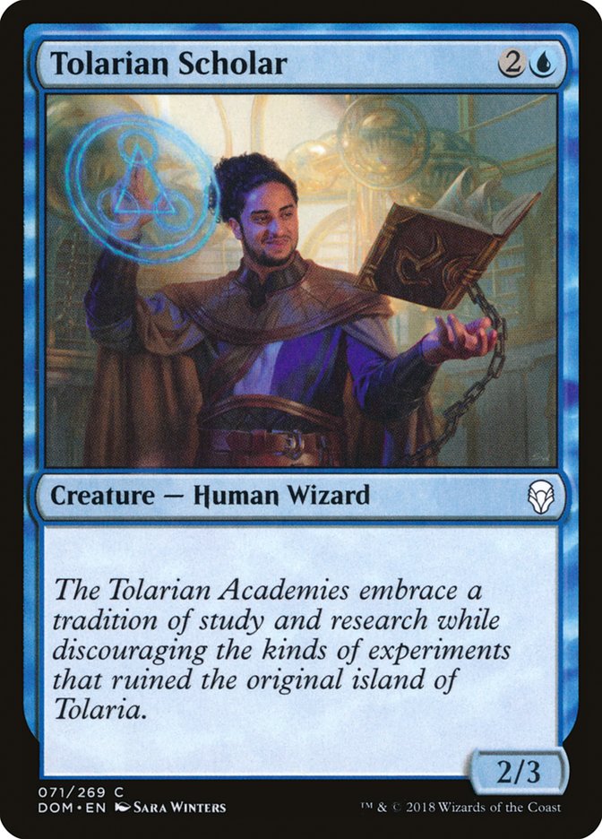 Tolarian Scholar: Dominaria