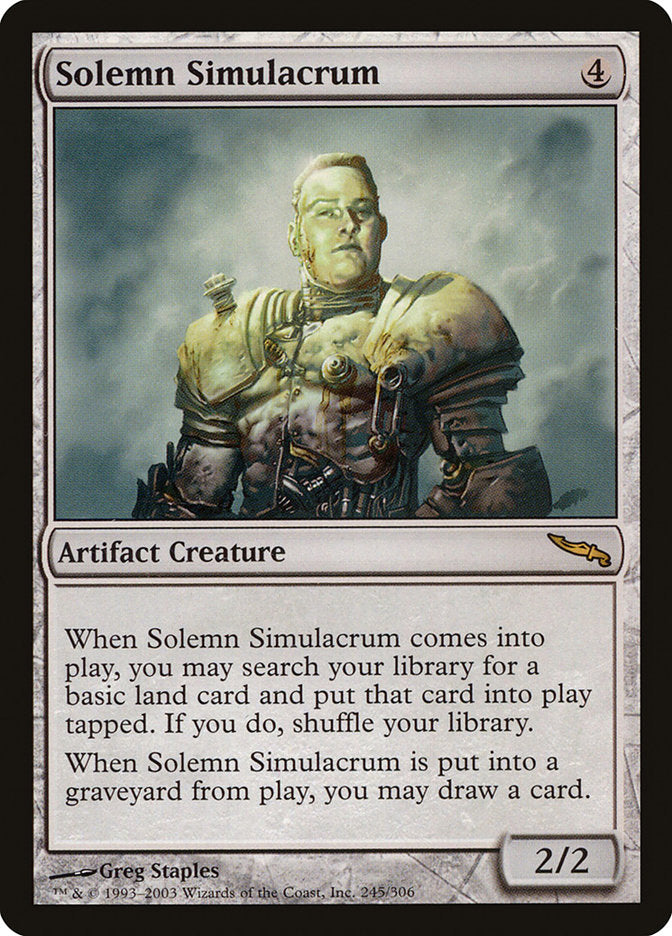 Solemn Simulacrum - (Foil): Mirrodin