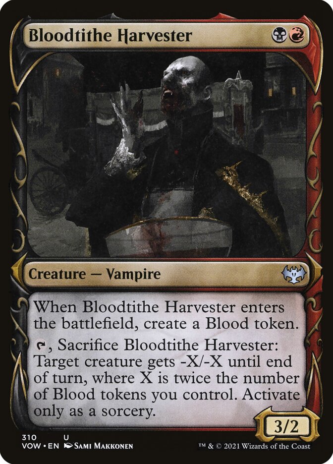 Bloodtithe Harvester (Showcase) - (Foil): Innistrad: Crimson Vow