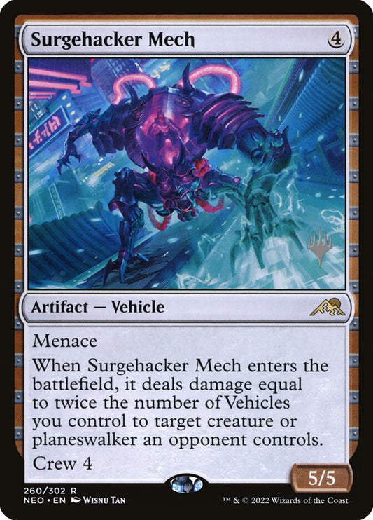 Surgehacker Mech - (Foil): Kamigawa: Neon Dynasty Promos