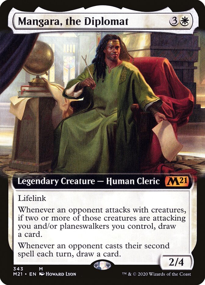 Mangara, the Diplomat (Extended Art): Core Set 2021