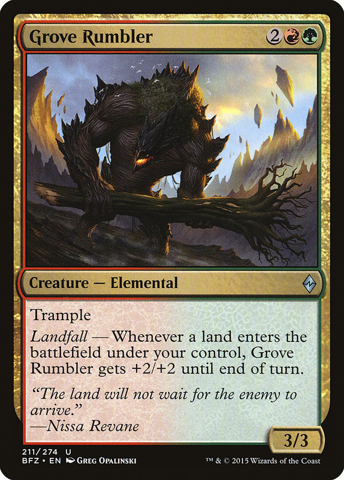 Grove Rumbler: Battle for Zendikar