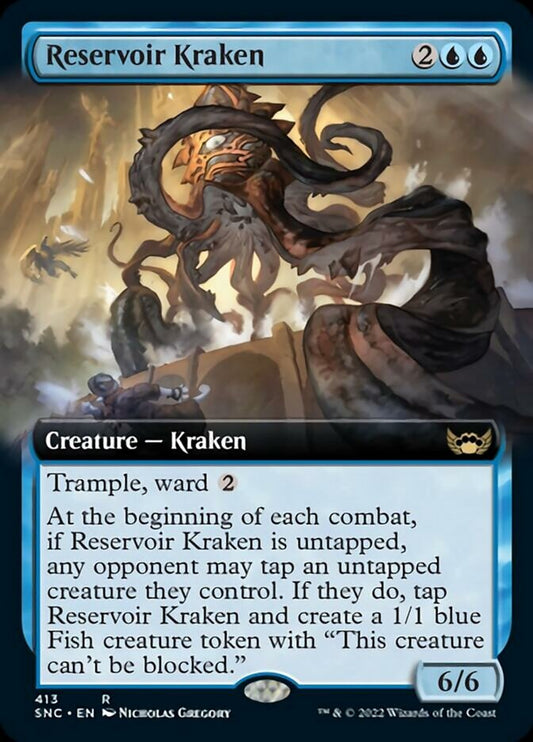 Reservoir Kraken (Extended Art) - (Foil): Streets of New Capenna