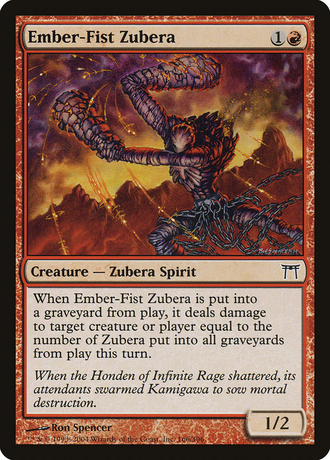 Ember-Fist Zubera - (Foil): Champions of Kamigawa