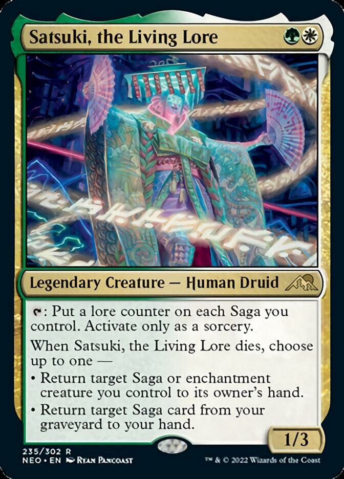 Satsuki, the Living Lore - (Foil): Kamigawa: Neon Dynasty