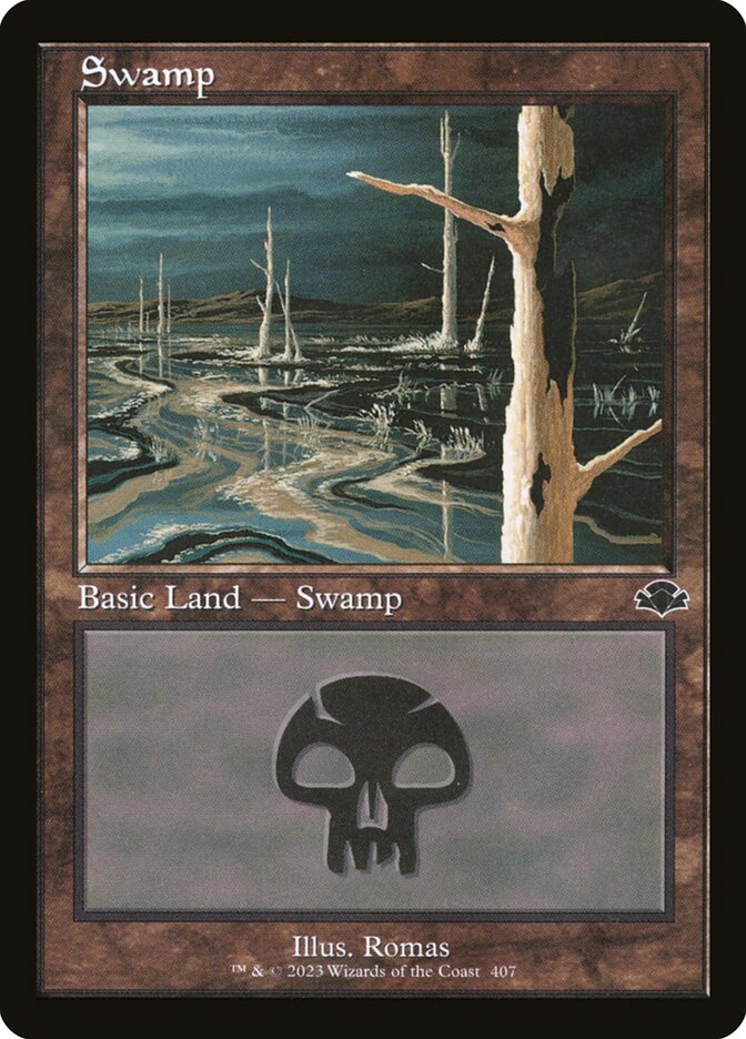 Swamp (#407) (Retro Frame): Dominaria Remastered