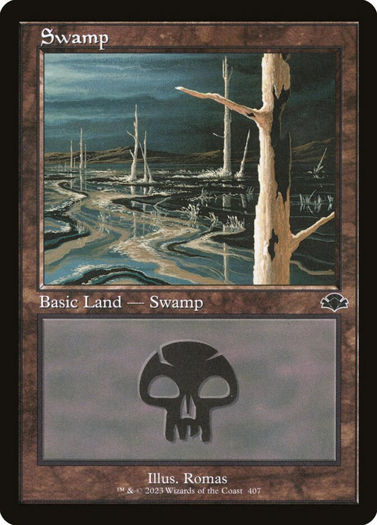 Swamp (#407) (Retro Frame) - (Foil): Dominaria Remastered