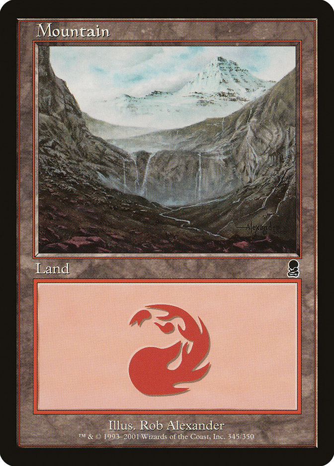 Mountain (#345) - (Foil): Odyssey