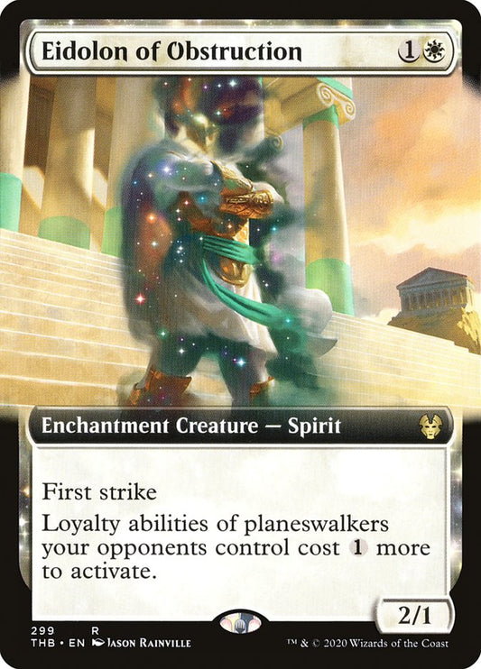 Eidolon of Obstruction (Extended Art) - (Foil): Theros Beyond Death