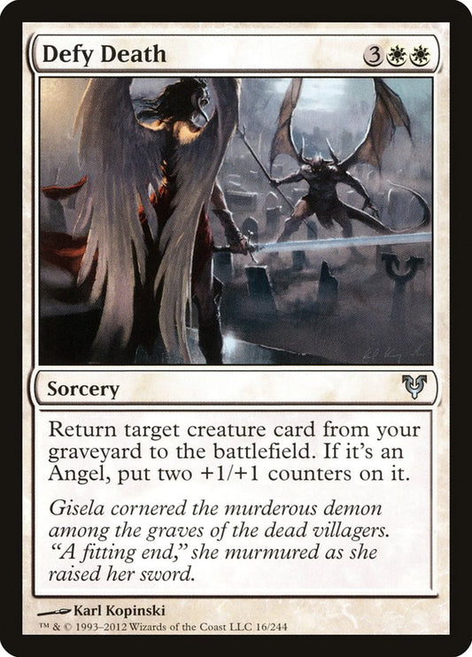 Defy Death - (Foil): Avacyn Restored