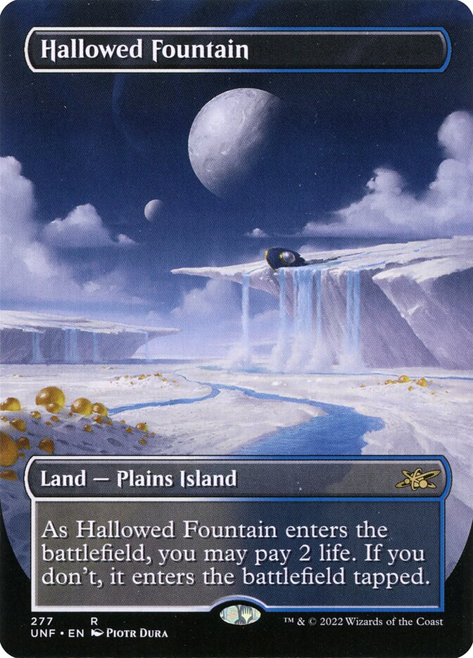 Hallowed Fountain (Borderless) - (Foil): Unfinity