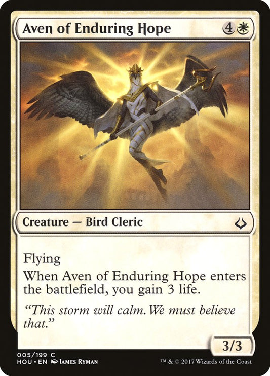 Aven of Enduring Hope - (Foil): Hour of Devastation