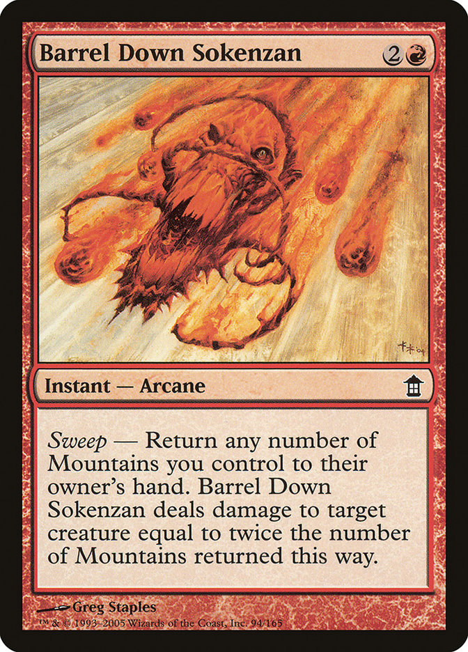 Barrel Down Sokenzan - (Foil): Saviors of Kamigawa