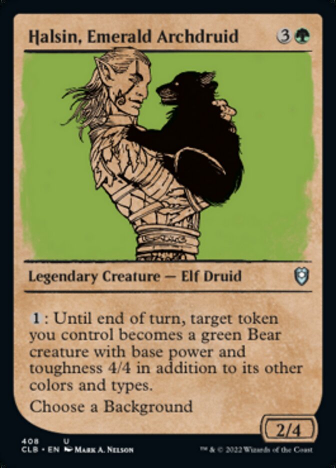 Halsin, Emerald Archdruid (Showcase) - (Foil): Commander Legends: Battle for Baldur's Gate