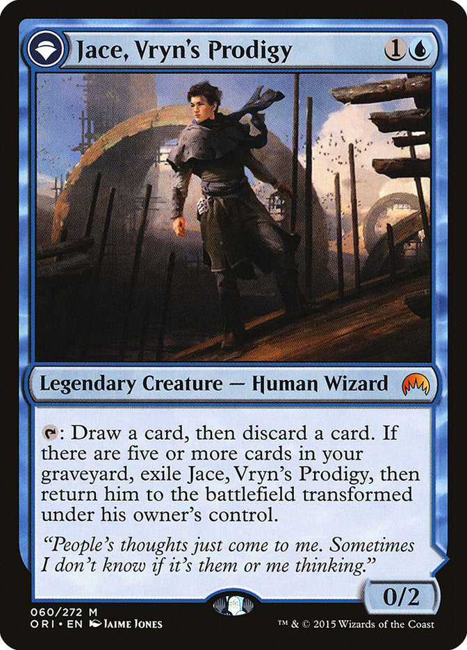 Jace, Vryn's Prodigy // Jace, Telepath Unbound - (Foil): Magic Origins