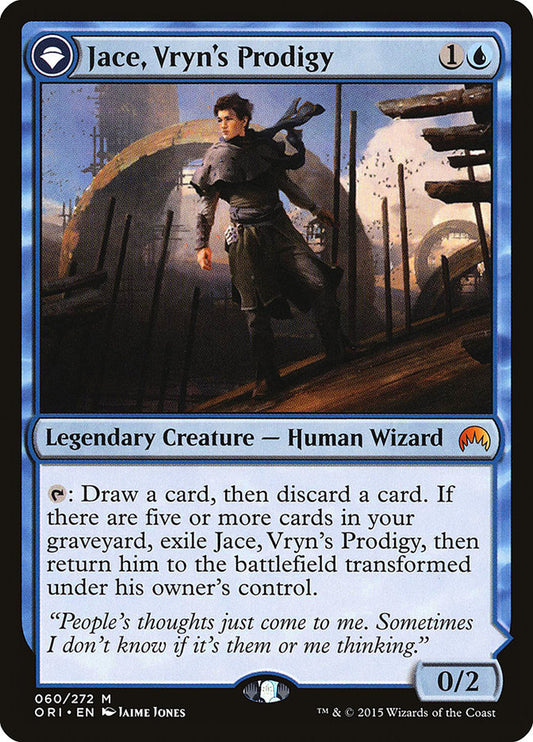 Jace, Vryn's Prodigy // Jace, Telepath Unbound - (Foil): Magic Origins