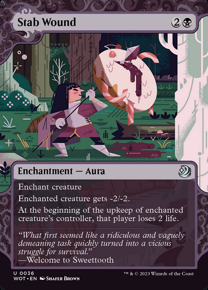 Stab Wound (#036): Wilds of Eldraine: Enchanting Tales
