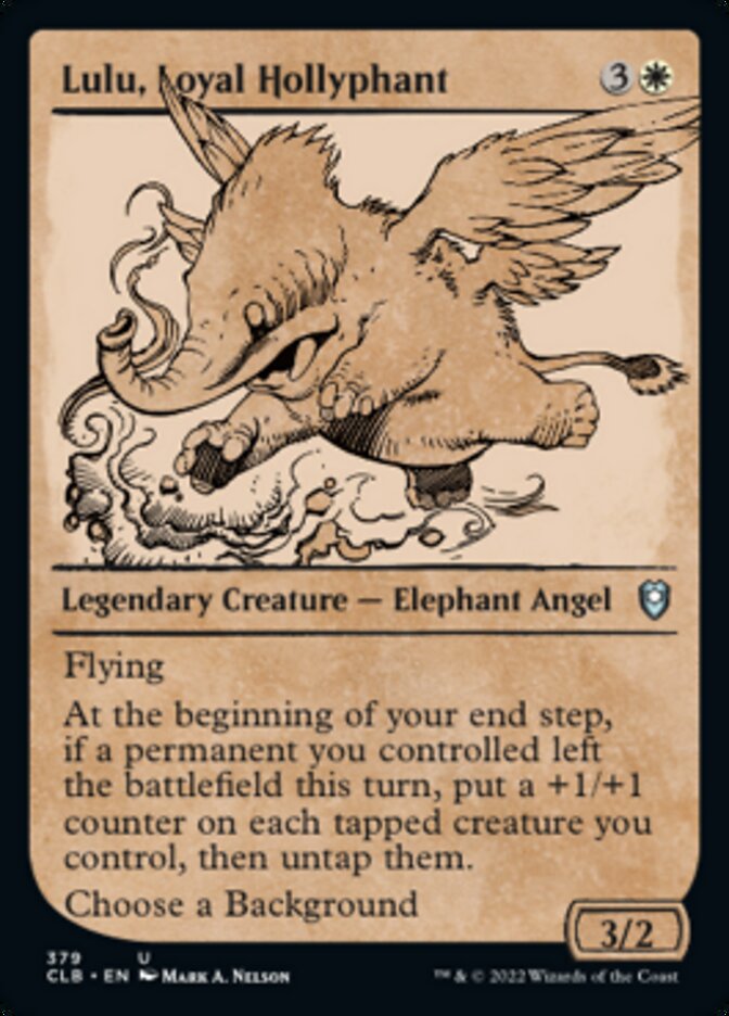 Lulu, Loyal Hollyphant (Showcase) - (Foil): Commander Legends: Battle for Baldur's Gate